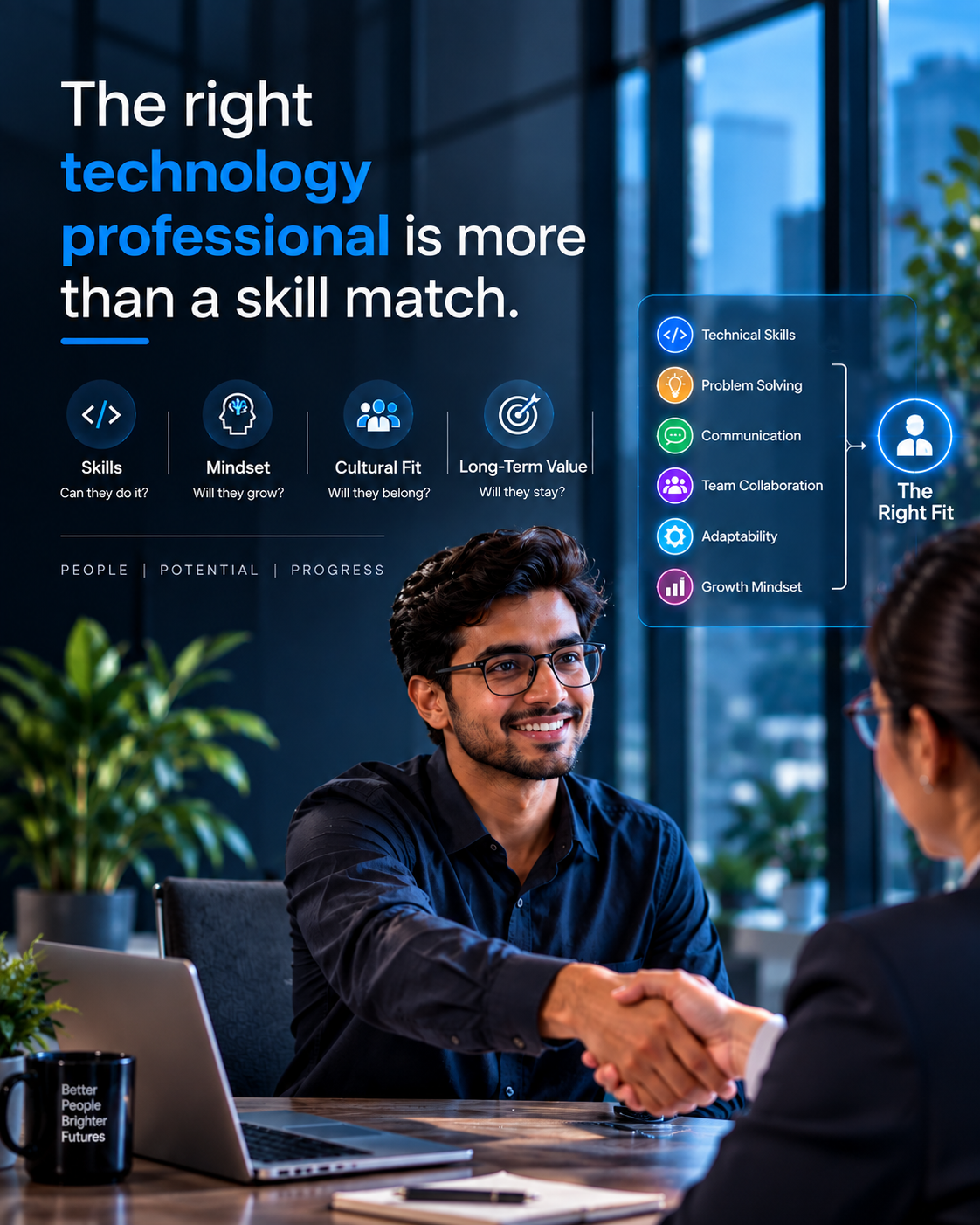 Technology professionals working together
